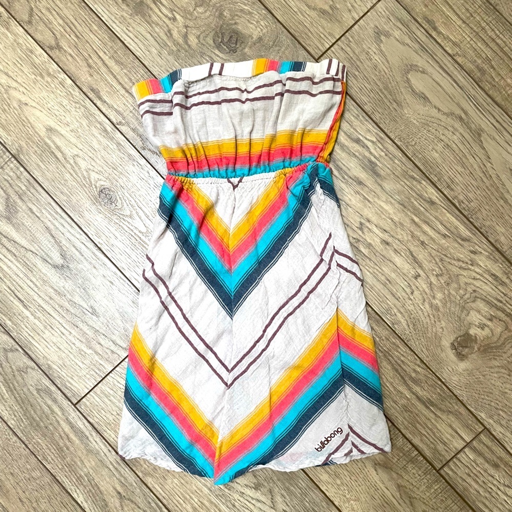 Billabong Boho Strapless Mini Dress